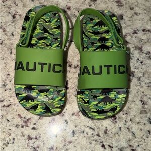 Nautica toddler size 9 Green Dinosaur Sandals
